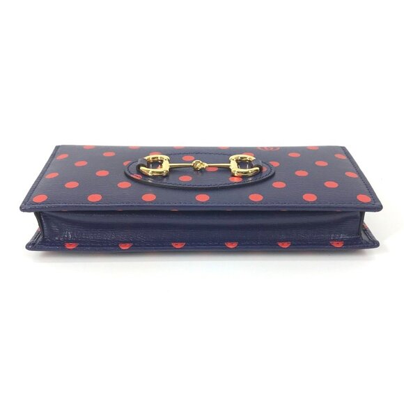 GUCCI Navy Horsebit Wallet - Picture 3 of 16